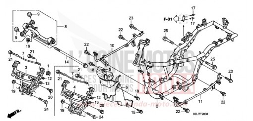 CARROSSERIE DE CHASSIS FES125AB de 2011